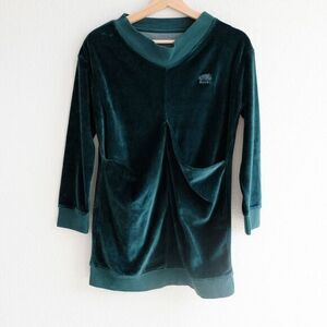 Roots Sweater Dress Velvet Cocoon Deep Teal Sz M‎ *check measurements*